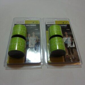 Reflective Ankle  Bands Two Packages Vivi Life Fitness Green New